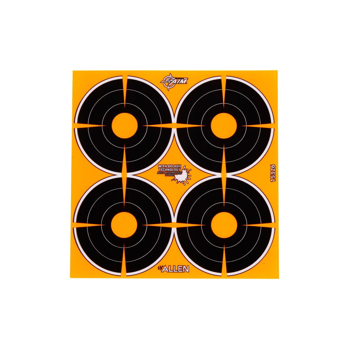 Allen Company - EZ AIM Adhesive Bullseye Targets, 3" - 12 Sheets