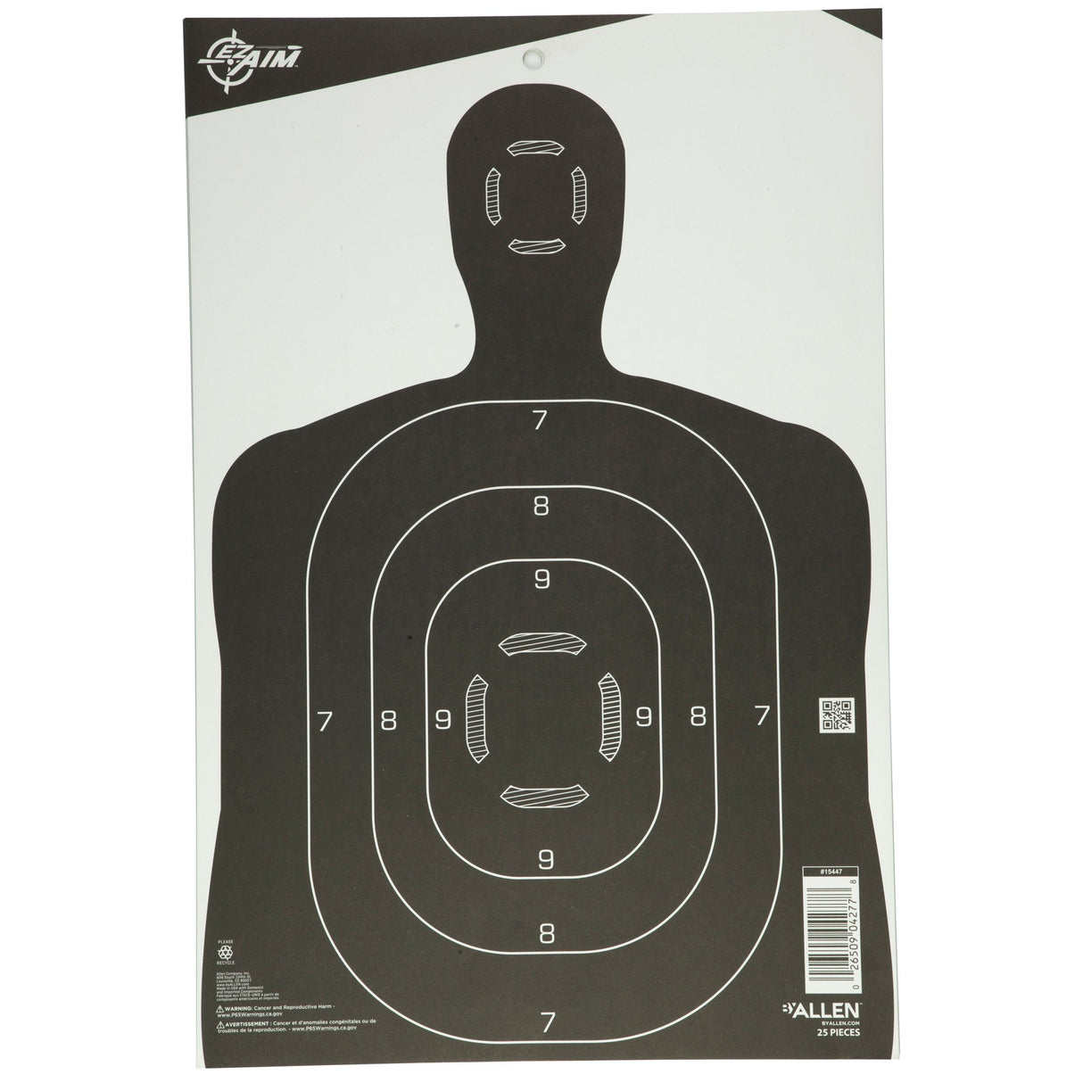 Allen Company - EZ AIM Paper Silhouette Targets 12x18 25 Pack