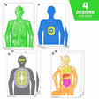 Allen Company - EZ Aim Imposing Figures Paper Targets 8 Pack