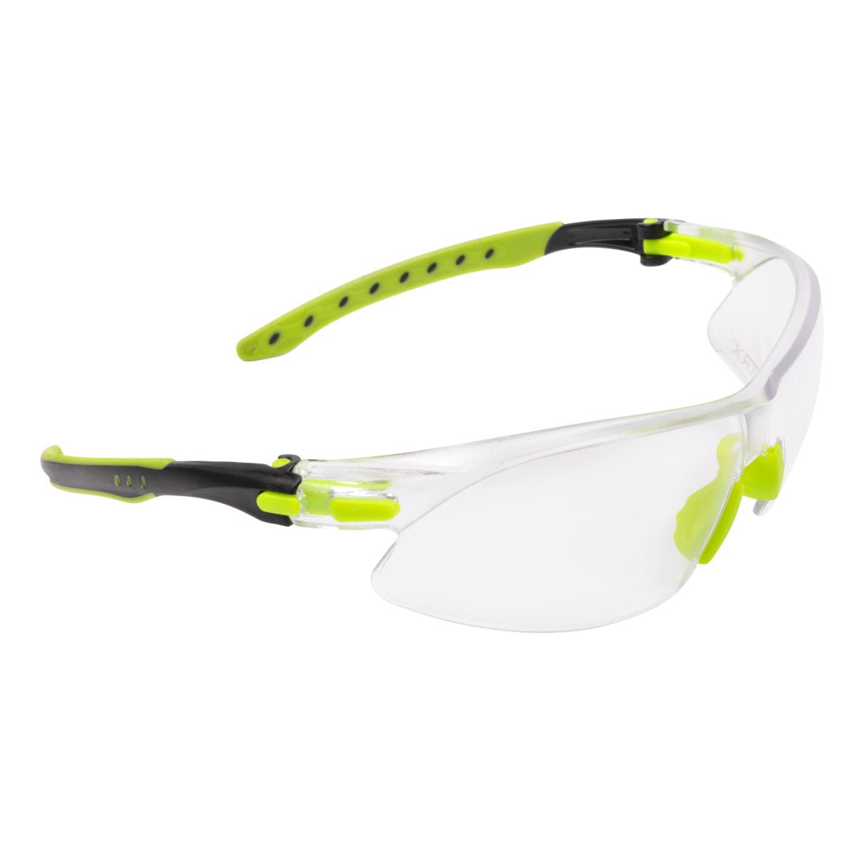 Allen Company - ULTRX Keen Safety Glasses - Compact, Black/Lime Green