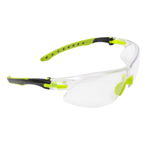 Allen Company - ULTRX Keen Safety Glasses - Compact, Black/Lime Green