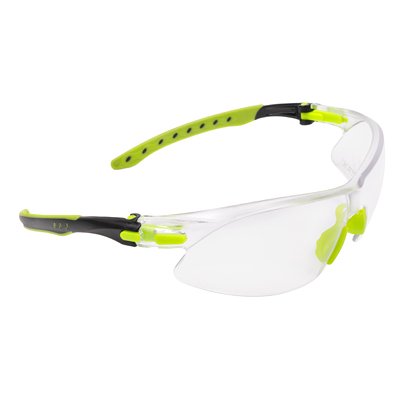 Allen Company - ULTRX Keen Safety Glasses - Compact, Black/Lime Green