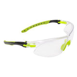 Allen Company - ULTRX Keen Safety Glasses - Compact, Black/Lime Green
