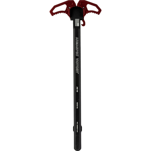 Armaspec - Victory AR-10 Ambidextrous Charging Handle - Red