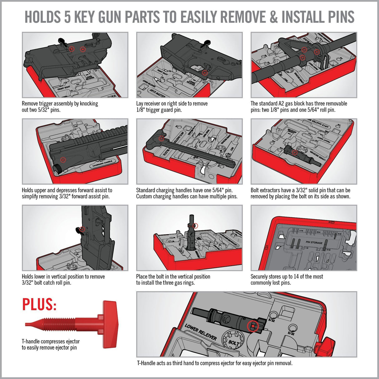 Real Avid - AR15 Pro Armorer's Master Kit with Gray Case