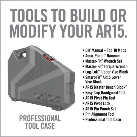 Real Avid - AR15 Pro Armorer's Master Kit with Gray Case