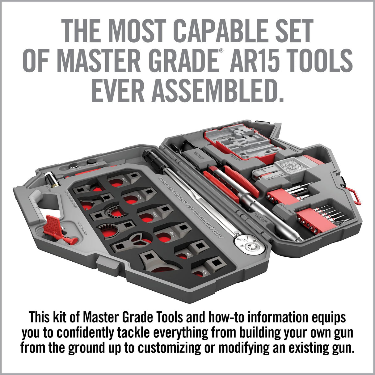 Real Avid - AR15 Pro Armorer's Master Kit with Gray Case