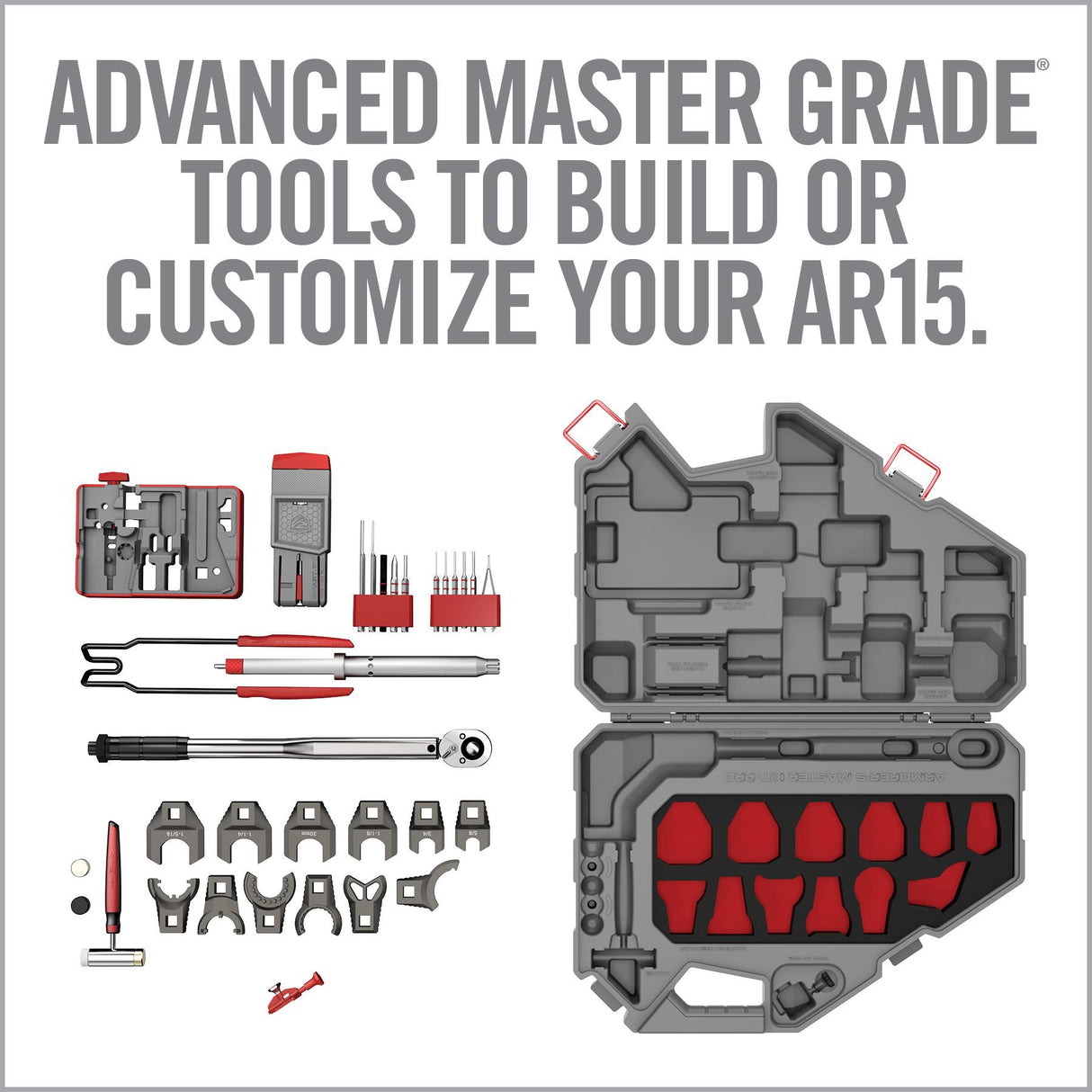 Real Avid - AR15 Pro Armorer's Master Kit with Gray Case