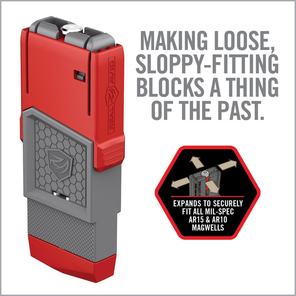 Real Avid - Smart Fit Vise Block Sleeve for AR10 - Red
