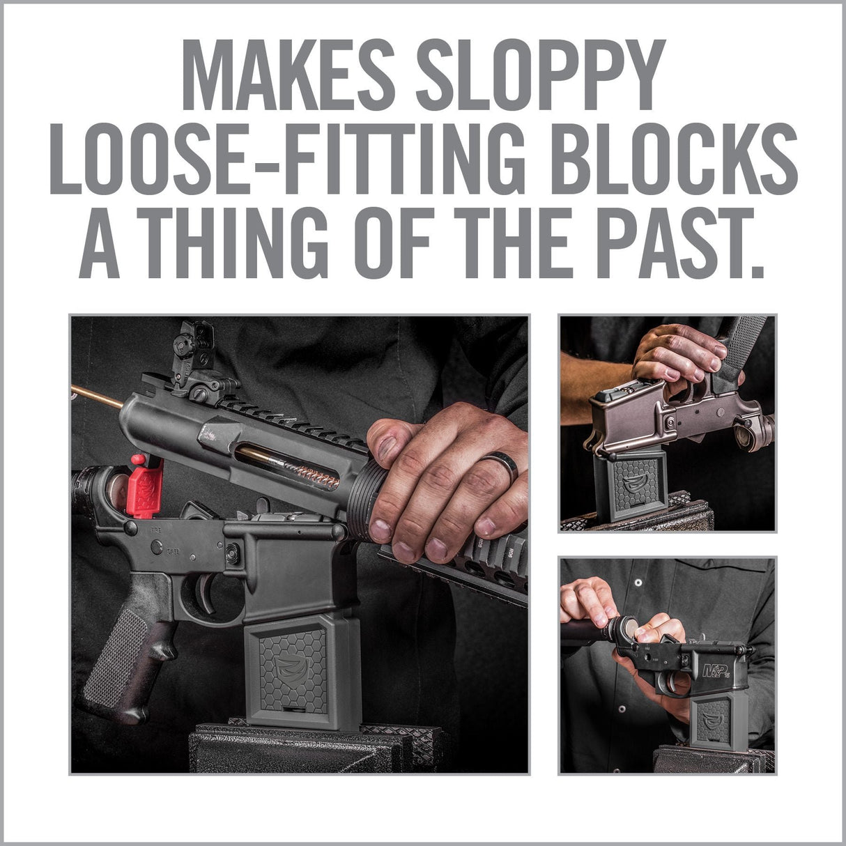 Real Avid - Smart Fit Vise Block Sleeve for AR10 - Red