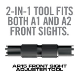 Real Avid - AR15 Front Sight Adjuster Tool - Black