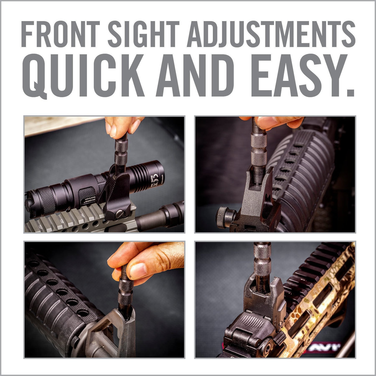 Real Avid - AR15 Front Sight Adjuster Tool - Black