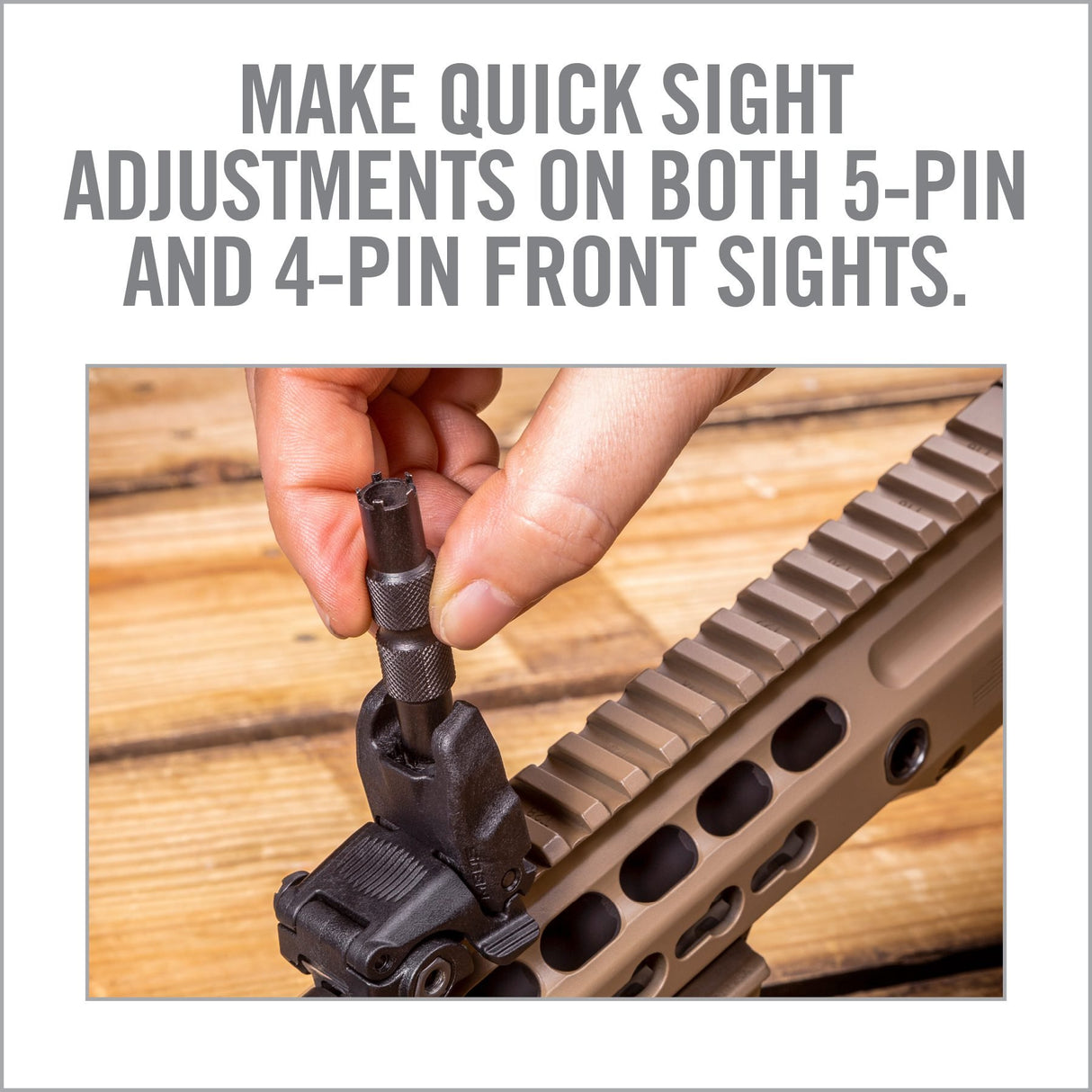 Real Avid - AR15 Front Sight Adjuster Tool - Black