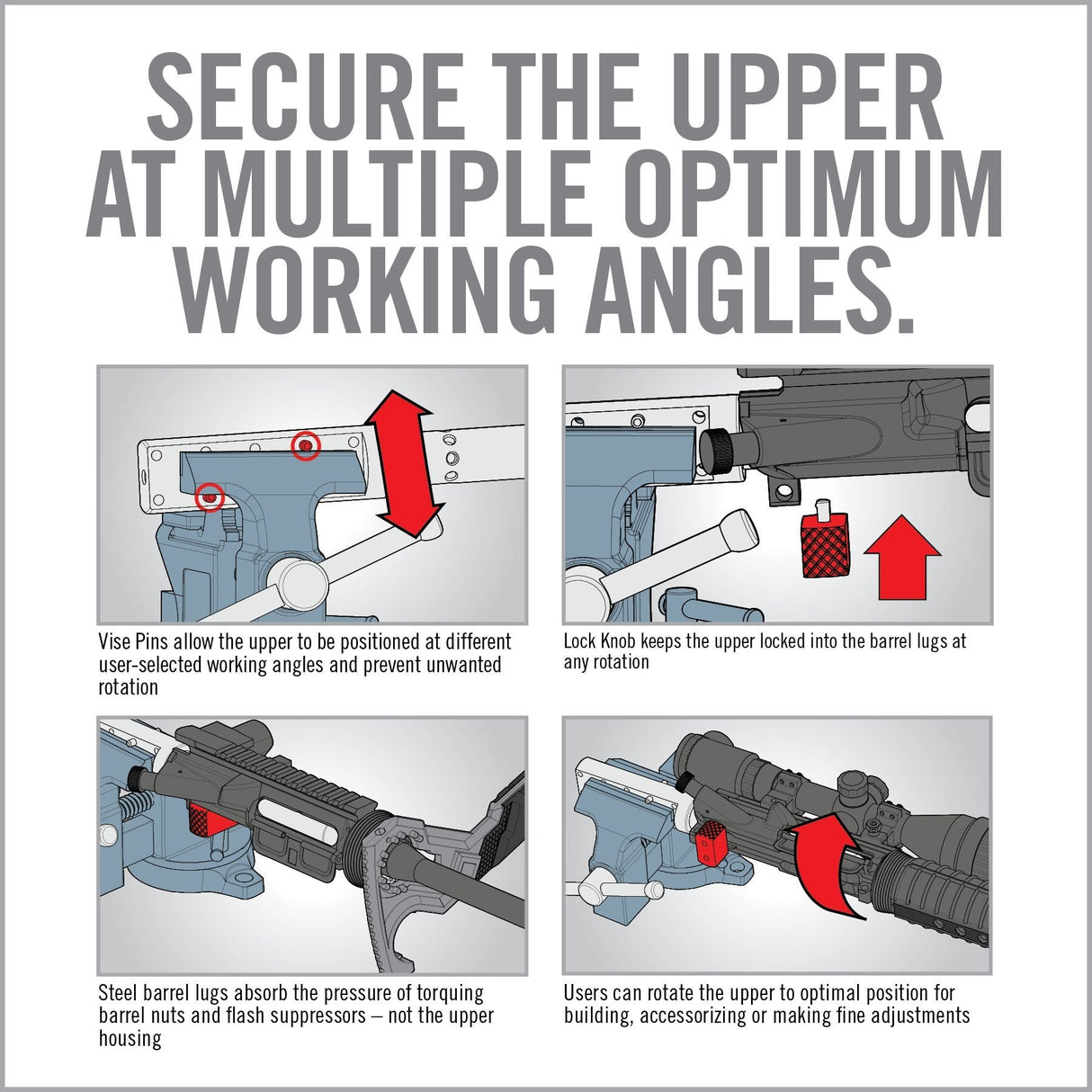 Real Avid - Lug-Lok Upper Vise Block for AR15