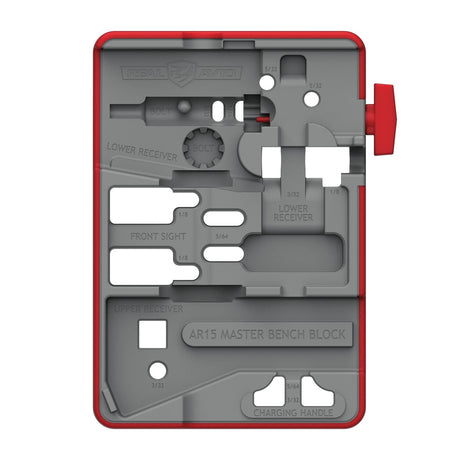 Real Avid - AR15 Master Bench Block - Red/Grey