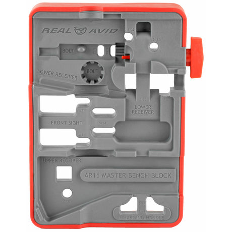 Real Avid - AR15 Master Bench Block - Red/Grey