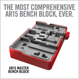 Real Avid - AR15 Master Bench Block - Red/Grey
