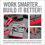 Real Avid - AR15 Master Bench Block - Red/Grey