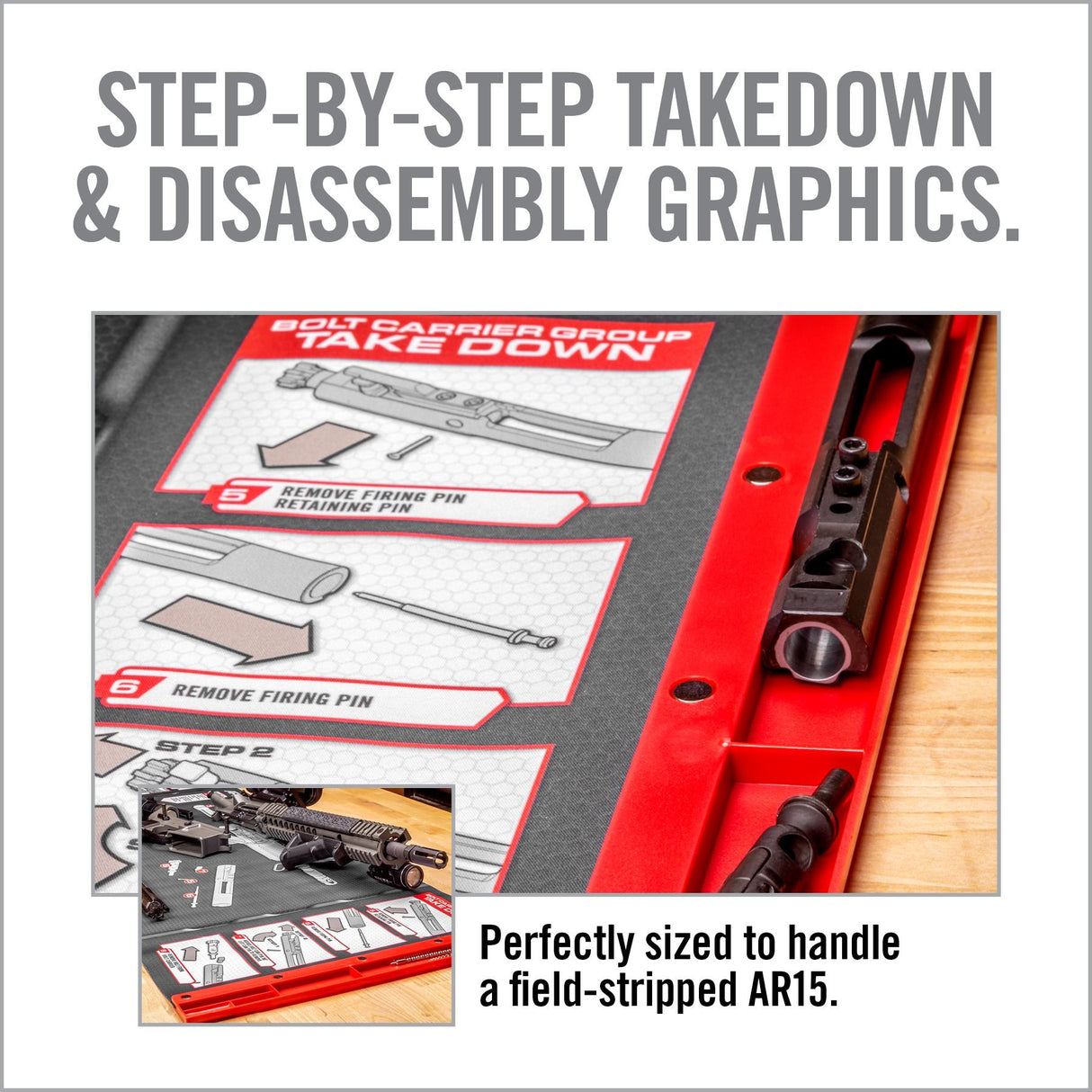 Real Avid - AR15 Smart Mat with Parts Keeper Tray