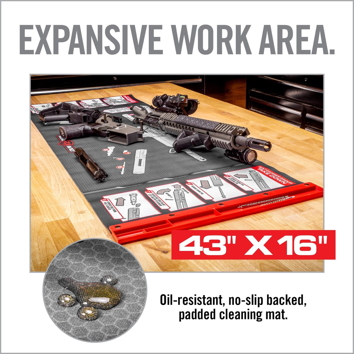 Real Avid - AR15 Smart Mat with Parts Keeper Tray