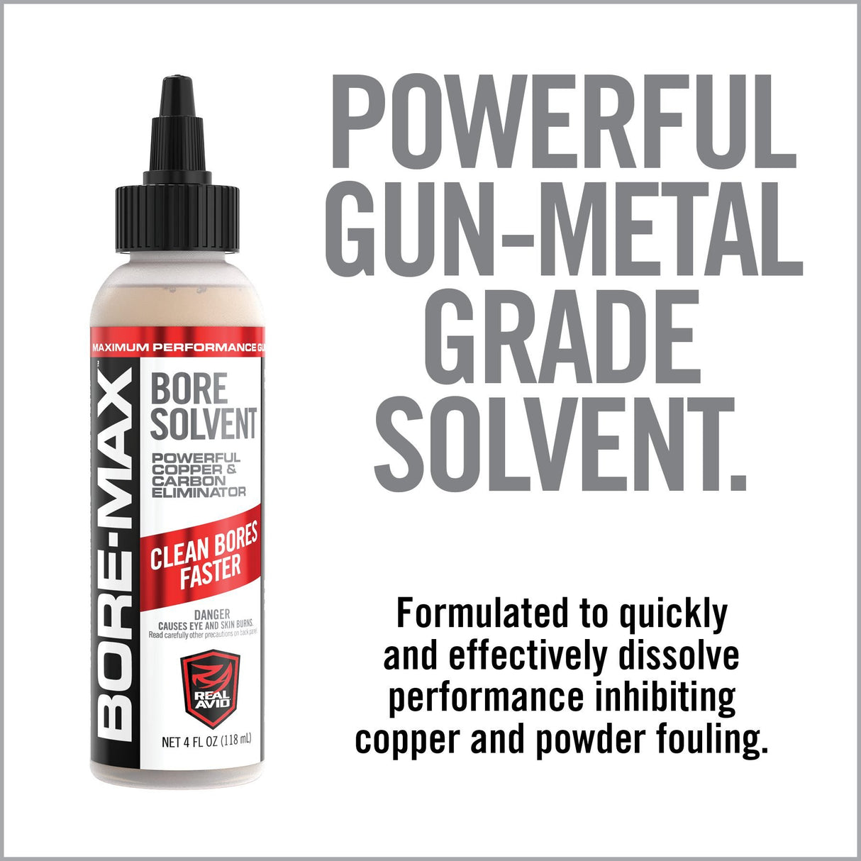 Real Avid - Bore Max Bore Solvent 4oz Squeeze Bottle