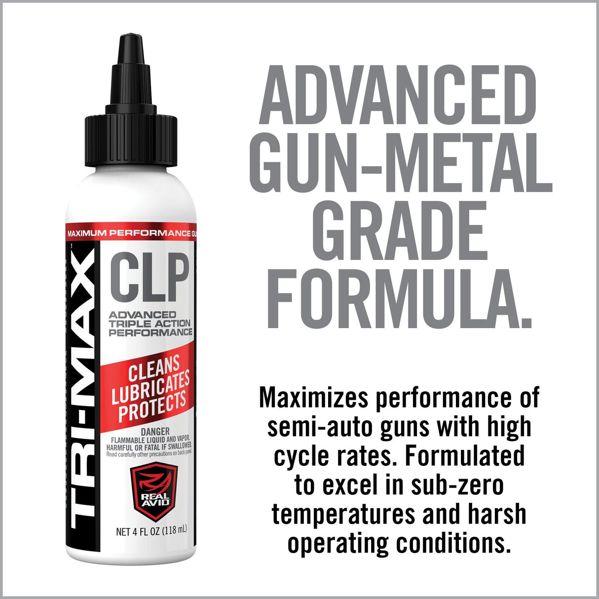 Real Avid - TRI-MAX CLP Cleaner and Lubricant 4oz Bottle