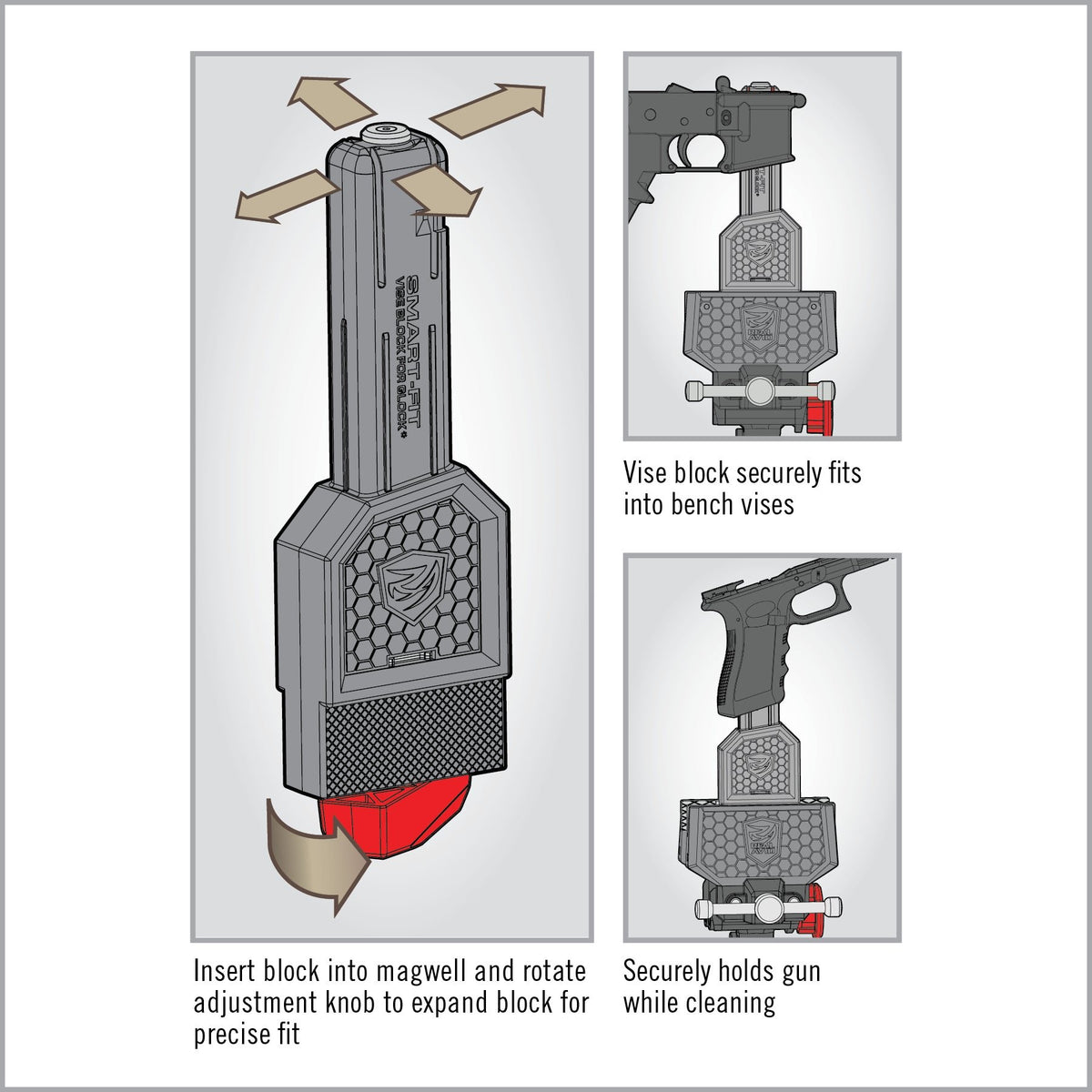 Real Avid - Smart Fit Vise Block for Glock Pistols