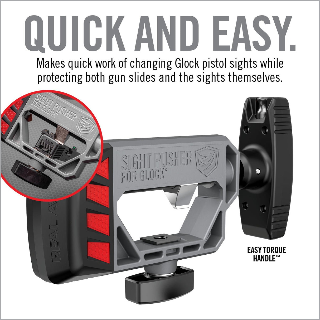 Real Avid - Sight Pusher for Glock (Black)