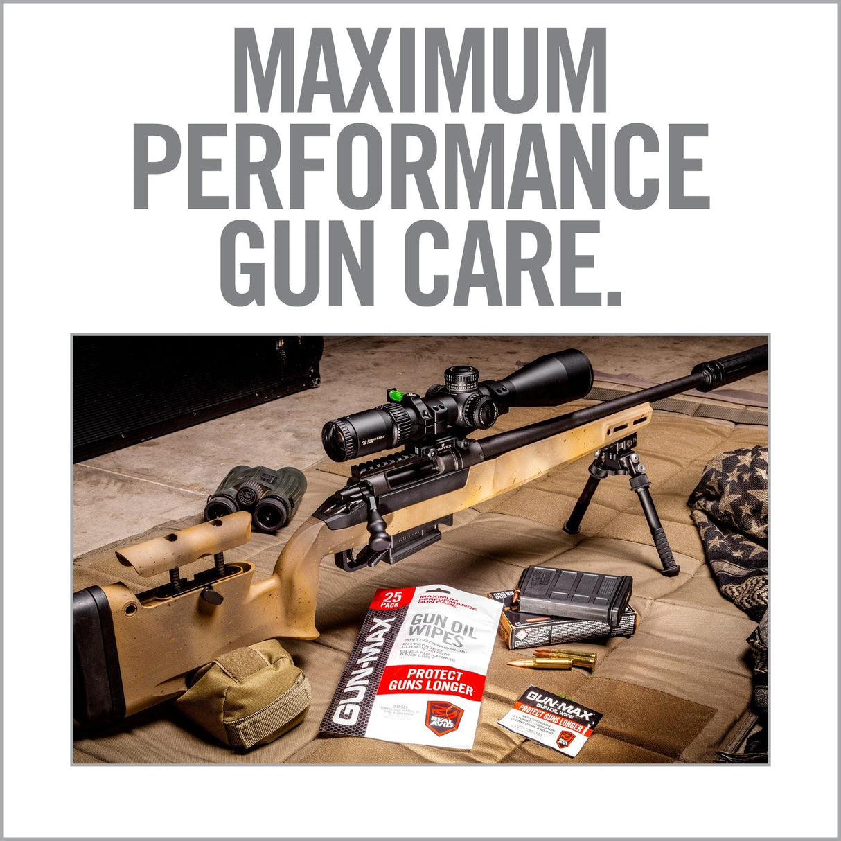 Real Avid - Gun-Max Oil Wipes 25-Pack
