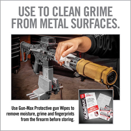 Real Avid - Gun-Max Oil Wipes 25-Pack