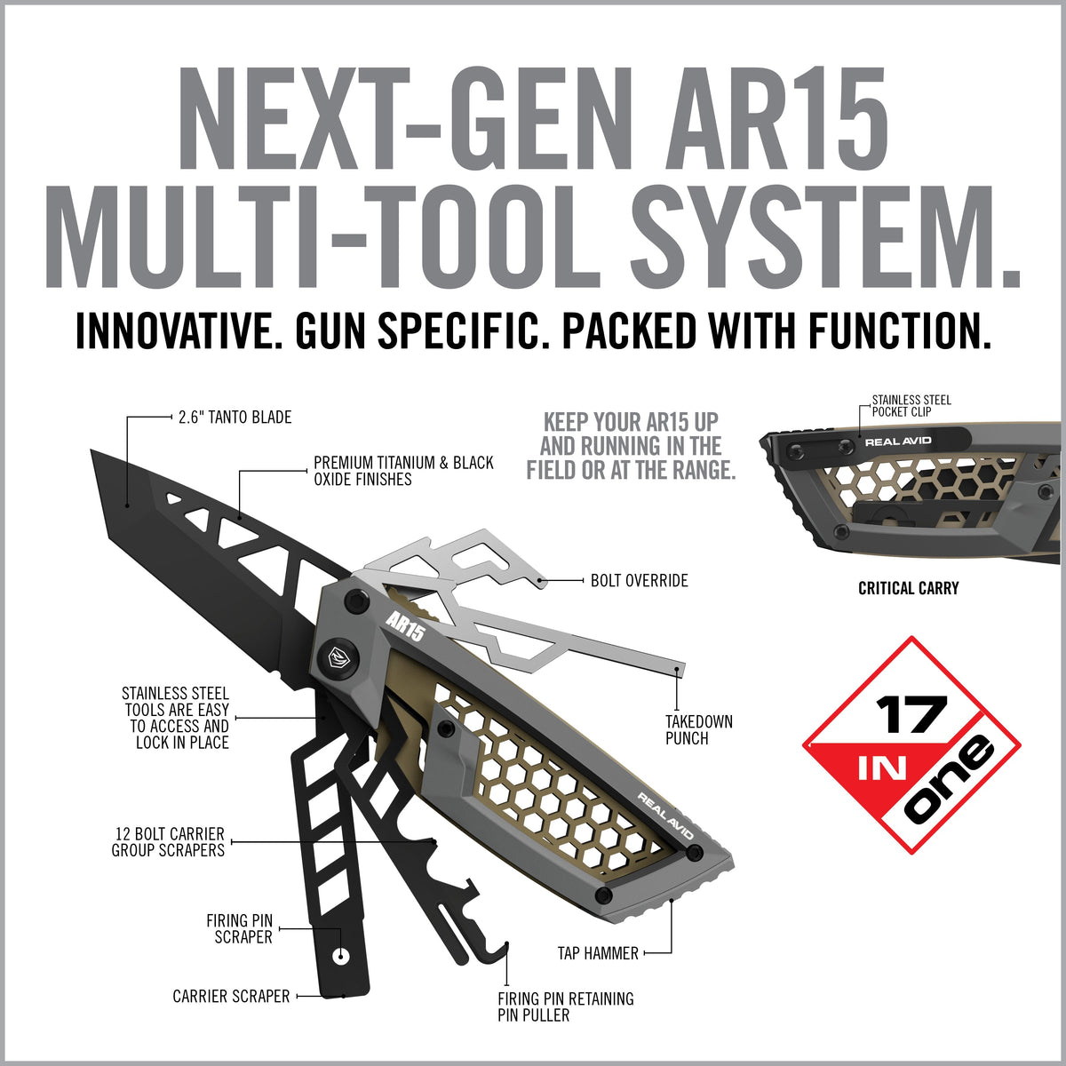 Real Avid - Gun Tool Edge Multi-Tool for AR15