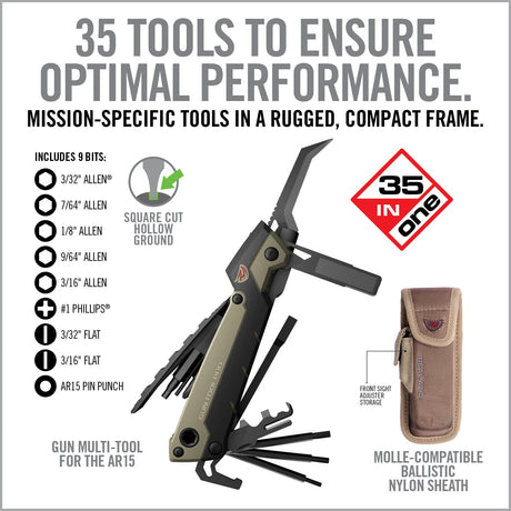 Real Avid - Gun Tool Pro AR15 Multi-Tool with Sheath
