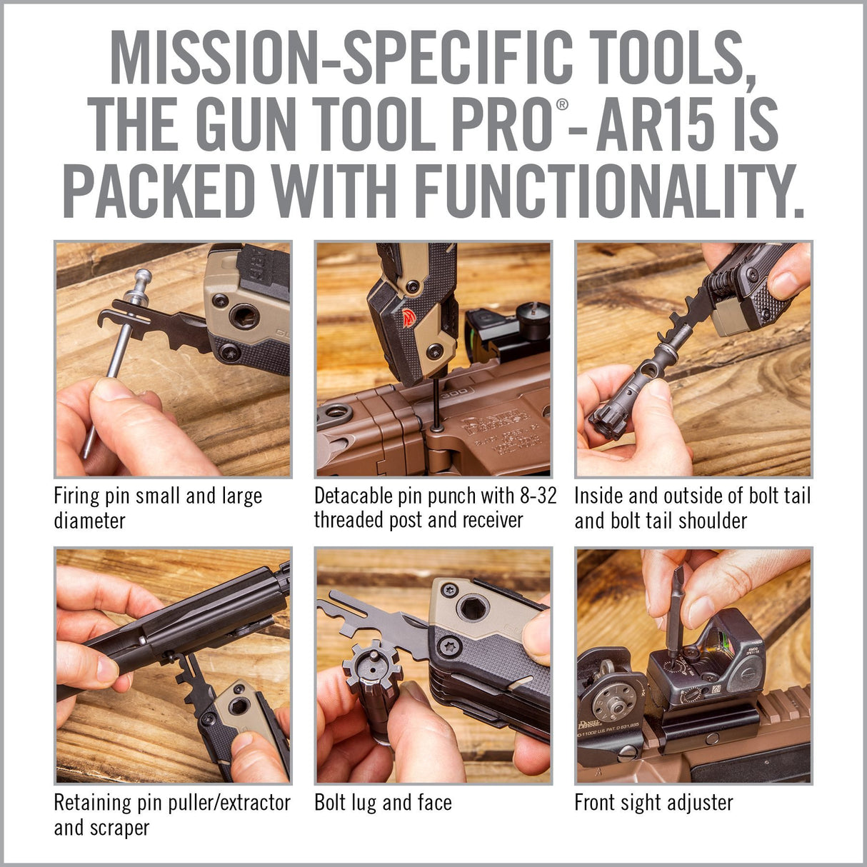Real Avid - Gun Tool Pro AR15 Multi-Tool with Sheath
