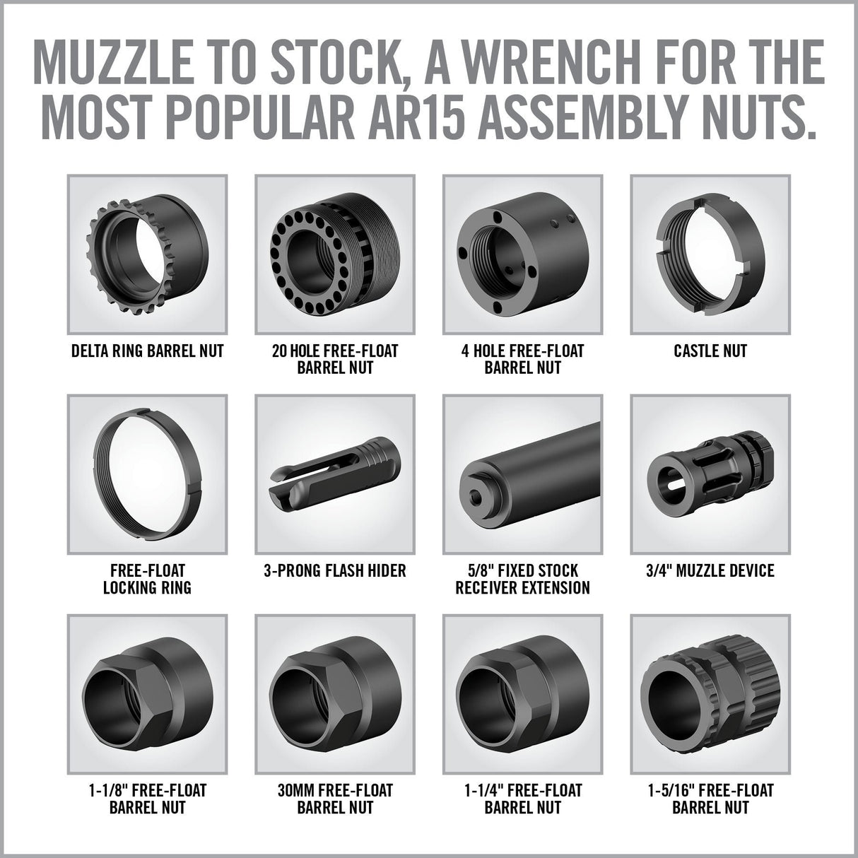 Real Avid - Master-Fit AR15 Wrench Set