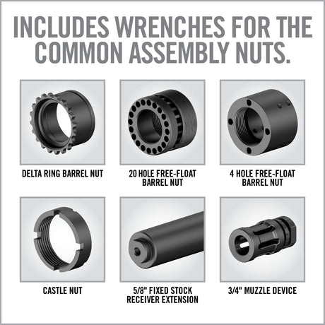Real Avid - Master-Fit A2 Wrench Set, 5-Piece Stainless Steel