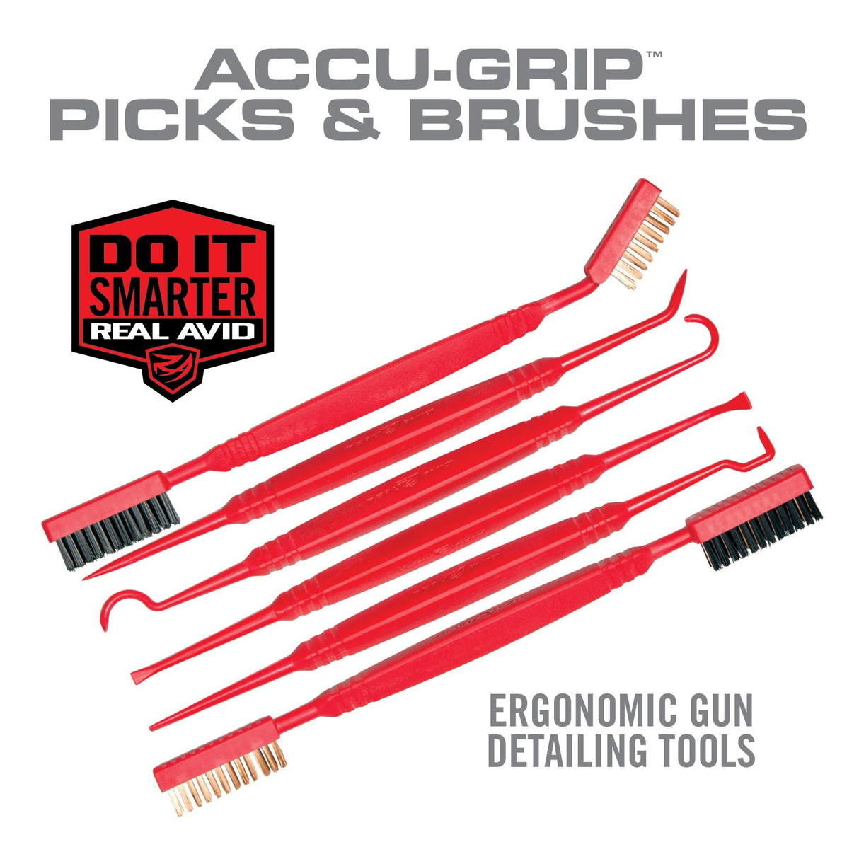Real Avid - Accu-Grip Picks & Brushes for Gun Detailing