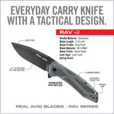 Real Avid - RAV-2 Assisted Folding Knife, Blue
