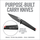 Real Avid - RAV-5 Assisted Folding Knife with Black Finish