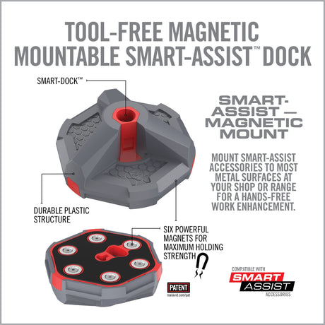 Real Avid - Smart-Assist Magnetic Mount, Gray/Red