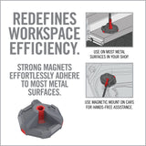Real Avid - Smart-Assist Magnetic Mount, Gray/Red