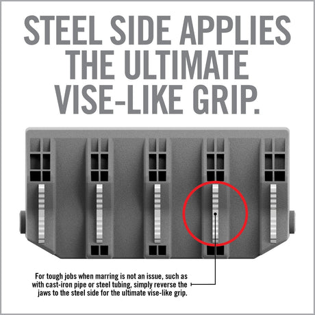 Real Avid - Smart Fit Vice Jaws for Pipe/Barrel - Gray