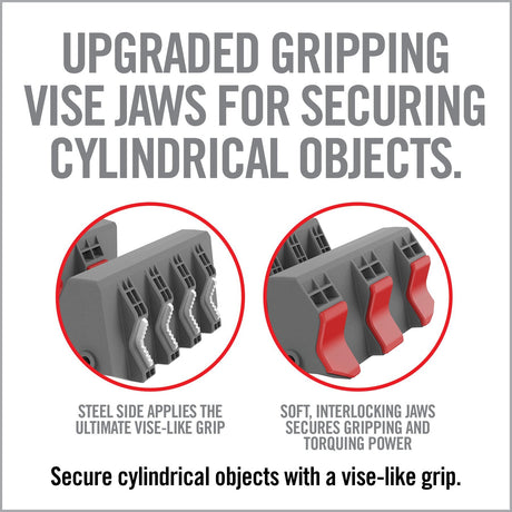 Real Avid - Smart Fit Vice Jaws for Pipe/Barrel - Gray