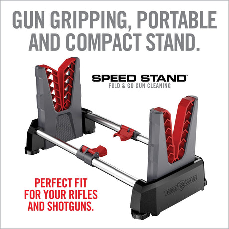 Real Avid - Speed Stand Fold and Go Long Gun Stand - Gray