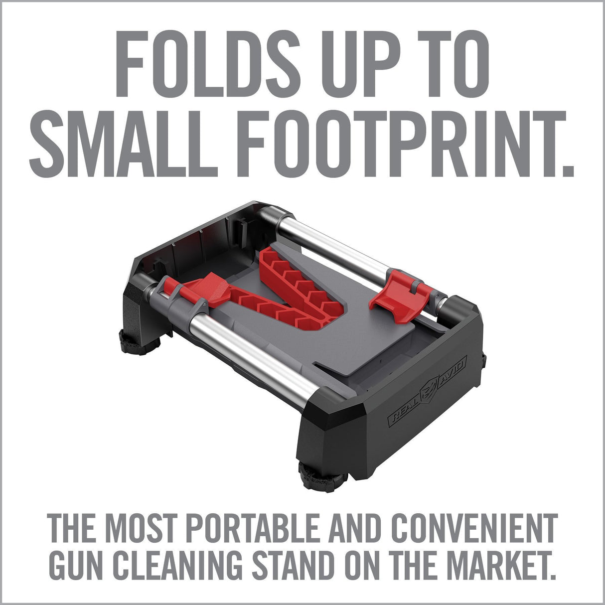 Real Avid - Speed Stand Fold and Go Long Gun Stand - Gray