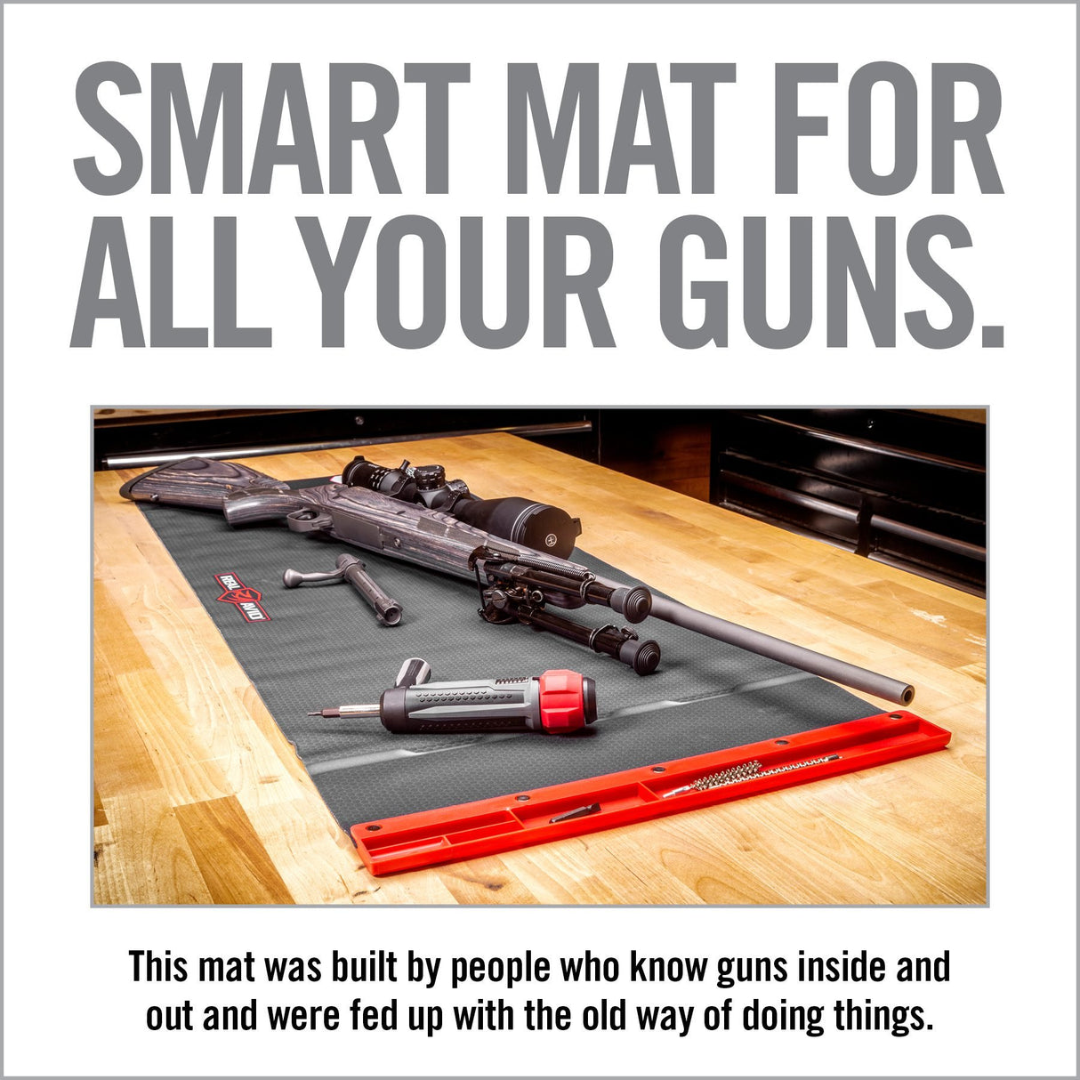 Real Avid - Long Gun Smart Mat with Parts Keeper Tray