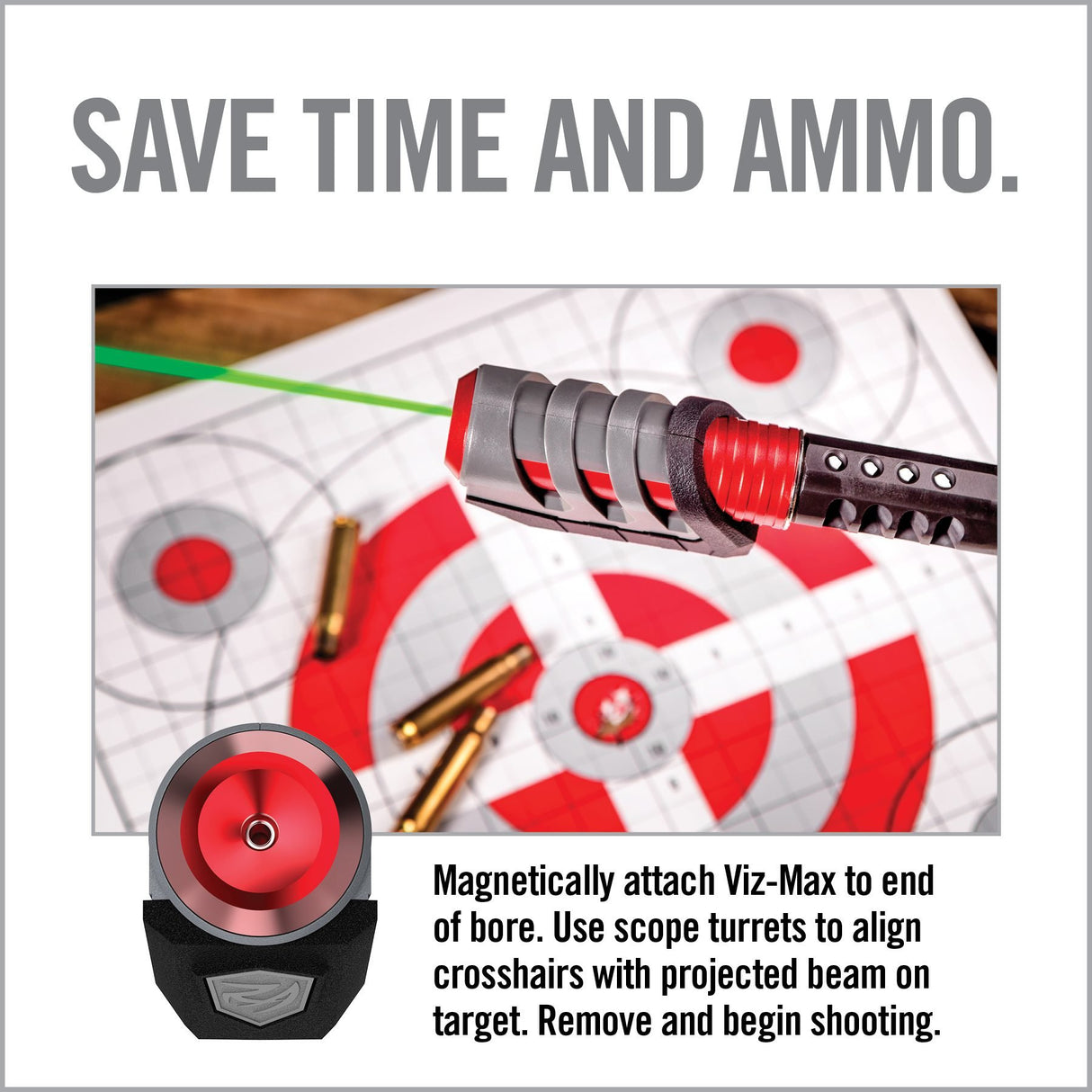 Real Avid - Viz-Max Laser Bore Sighter for Multiple Calibers