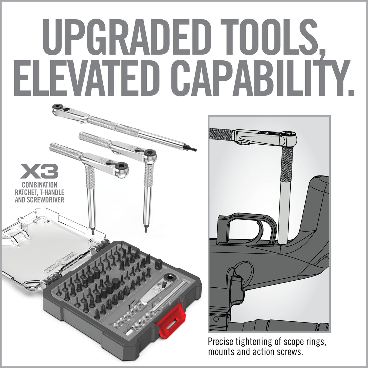 Real Avid - X3 Driver 57-Piece Gunsmithing Bit Set
