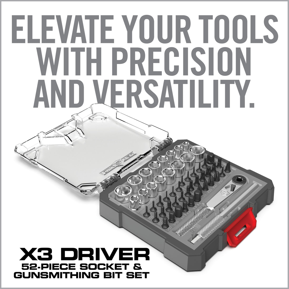 Real Avid - X3 52-Piece Socket & Gunsmithing Bit Set