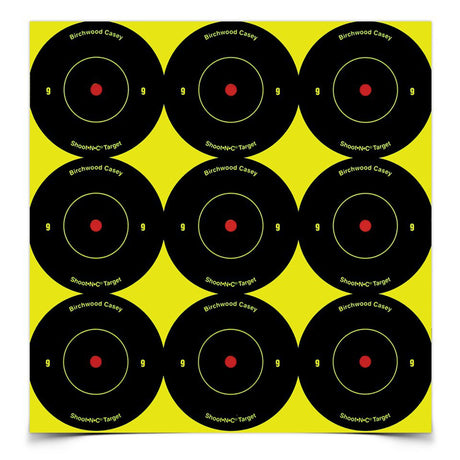 Birchwood Casey - Shoot-N-C Round Bullseye Target, 2", 108 Pack