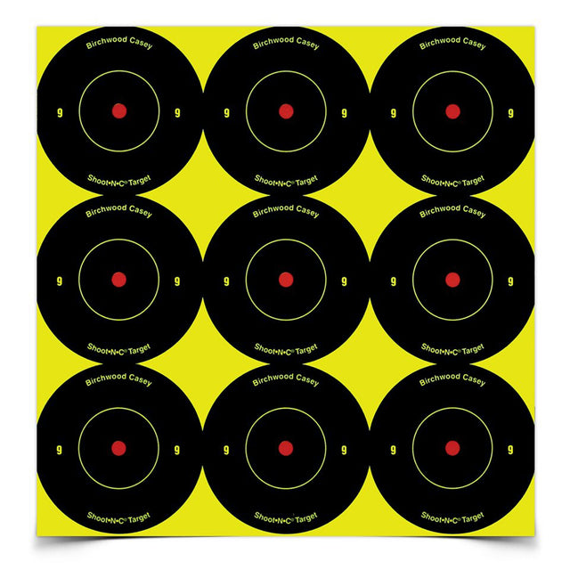 Birchwood Casey - Shoot-N-C Round Bullseye Target, 2", 108 Pack